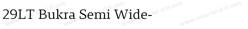 29LT Bukra Semi Wide字体转换